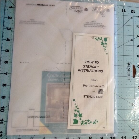 Stencil Ease Pre Cut Stencil Calla Lilies - Picture 3 of 6